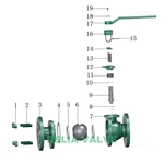 cast-steel-flanged-floating-ball-valve-drawing-1