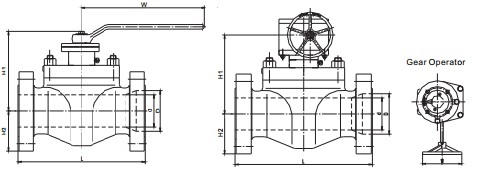 top entry ball valve dimensions