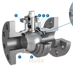 metal seated floating ball valve for high temperature