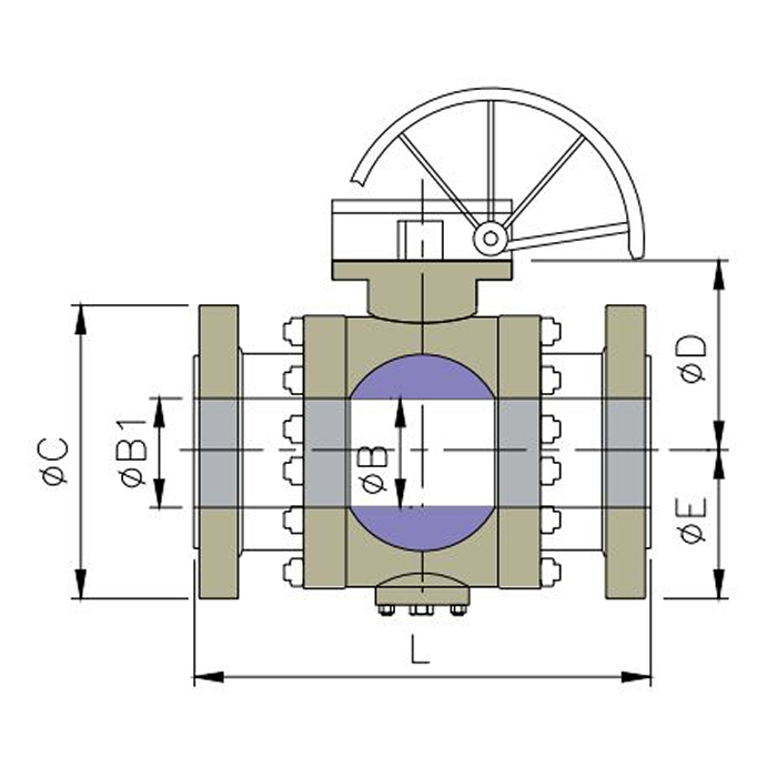 Class 150 ball valve dimensions