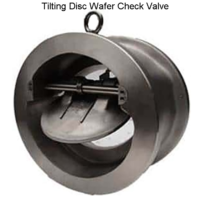 tilting disc wafer check valve