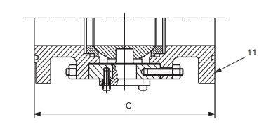 14 inch ball valve face to face dimensions (flanged RTJ)