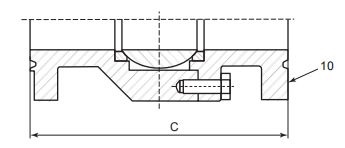2 inch flanged ball valve face to face dimensions (RTJ)