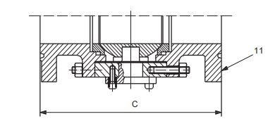 26 inch ball valve face to face dimensions (flanged RTJ)