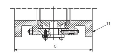 4 inch ball valve face to face dimensions (flanged RTJ)
