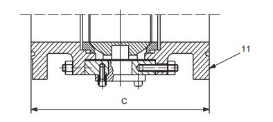 8 inch ball valve face to face dimensions (flanged RTJ)