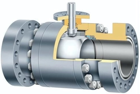 blow-out proof stem design for ball valves