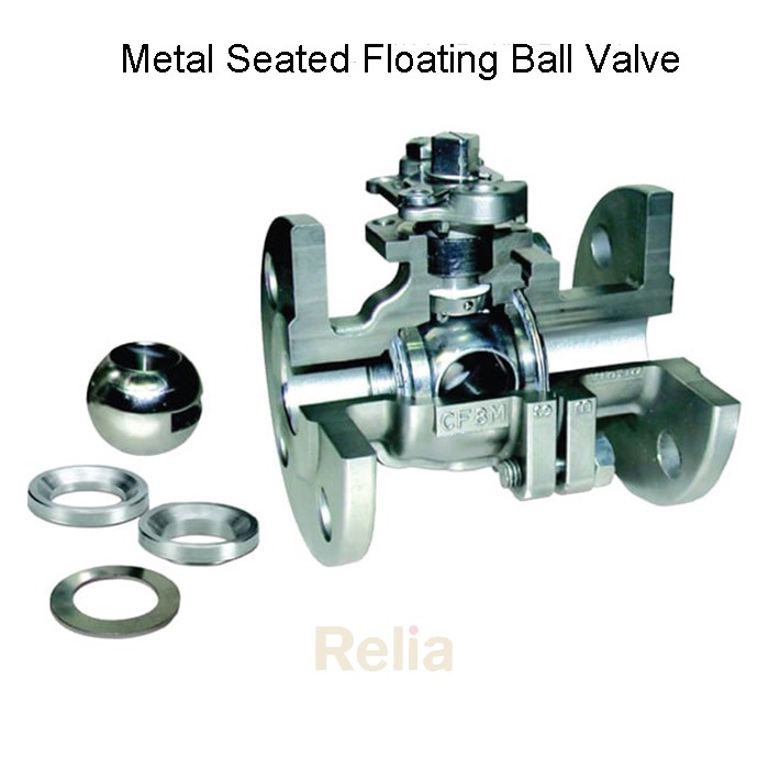 metal seated floating ball valve for high temperature application