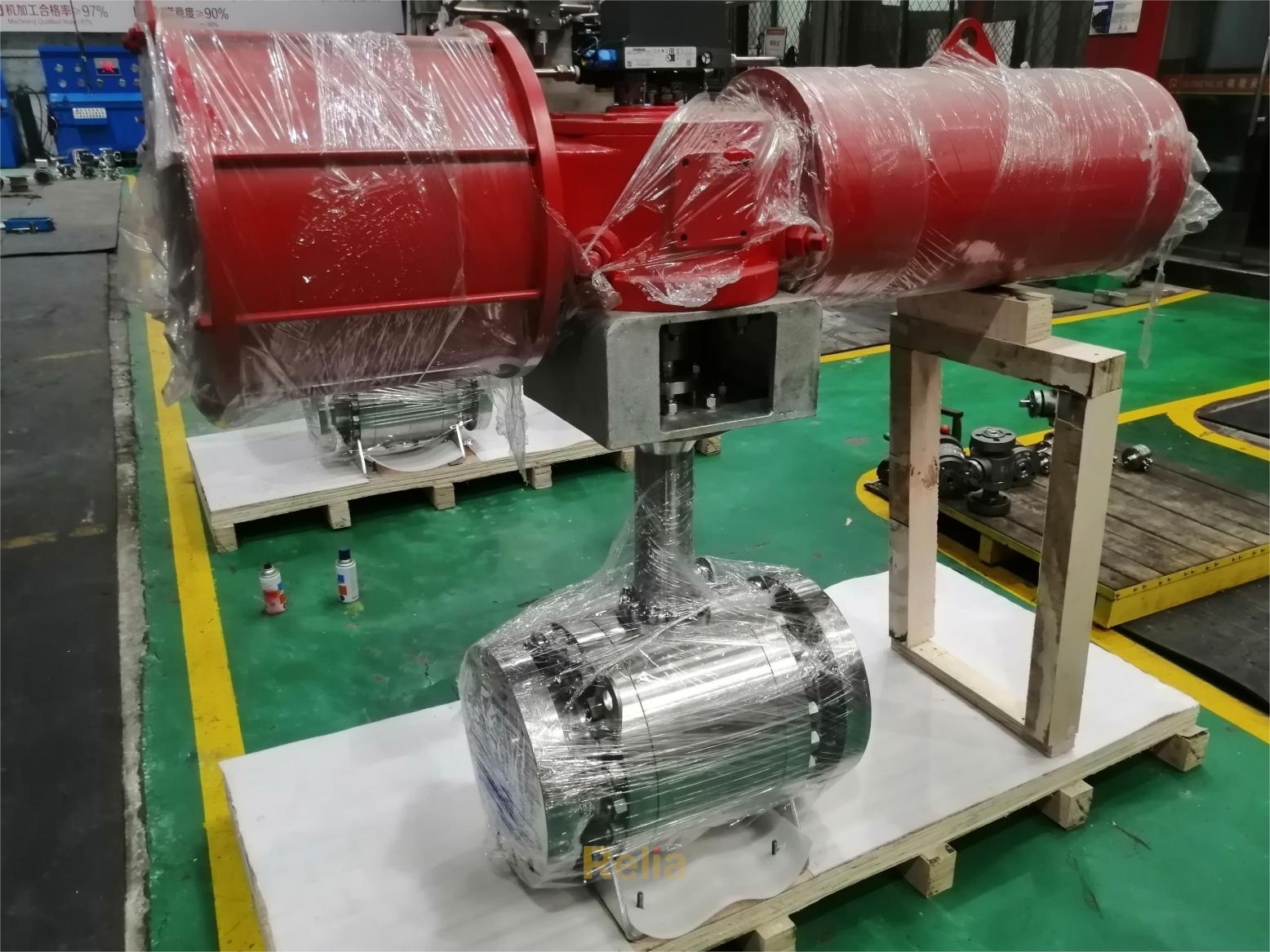 stainless steel trunnion ball valve for sour gas