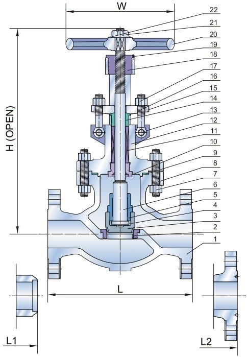 class 150 globe valve drawings