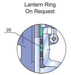 Class 2500 cast steel gate valve lantern ring