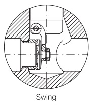 forged steel swing check valve drawing