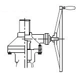 Class 150 gate valve gear operated