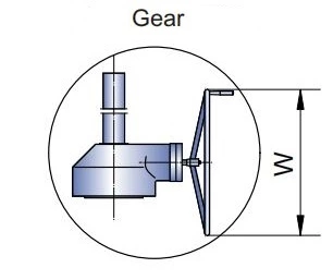 10 inch globe valve gear operated drawing