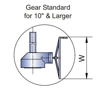 Class 600 globe valve gear drawing